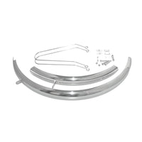 20 Inch Folding Bike Fenders Polished Finish Stainless Steel Bike Mudguards Full Coverage Cycle Fenders for Commuters