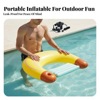 Portable Inflatable Pool Raft Thickened Material Inflatable Raft Ing Water Bed Easy to Carry for Children, Families, Beach, Summer Vacation