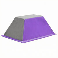 Flat Top Trapezoid Balance Block Wide Base Gymnastics Block Stitched Seams Mind-Body Practice Brick Gray