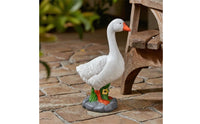 Goose Statue Outdoor Garden Goose Decor Authentic Yard Art for Flower Bed