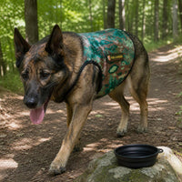 Large Dog Cooling Vest Camouflage Mesh Breathable for Summer Outdoor Training