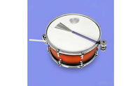 Sturdy Drum Brush with Bells Portable Wire Drum Brush Compact Design for Drummers, Studio, Live Performance, Rehearsal Room