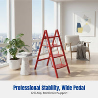Step Ladder, Folding, Thickened, Housewarming Gift, Step-by-Step Climb, Home Use, Multi-Purpose, Easy Storage