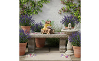 Boy and Girl Fairy Miniature Romantic Design Mini Fairy Figurine Detailed Craftsmanship Kissing Fairies on Log Ornament for Micro-Landscape, Desktop