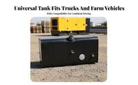 Heavy Duty Truck Auxiliary Fuel Reservoir Large Capacity Auxiliary Reservoir Long-Lasting Construction for Farmers, Mechanics, Trucks