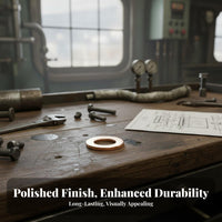 Flat Copper Washer Copper Flat Gasket Oxidation Resistance Metal Sealing Gasket for Marine Technicians, Plumbing, Machinery Repair