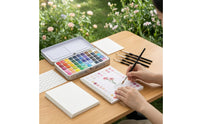 Beginner-Friendly Watercolor Workbook with Paint Case Allcomplete Watercolor Painting Kit with Paper Easy to Use Book Compact for Classroom