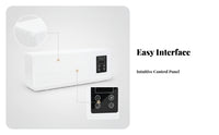 Black Display Wall Mounted Heater Panel Thermostat Electric Wall Heater Energy Efficient Home Heating Overheat Protection