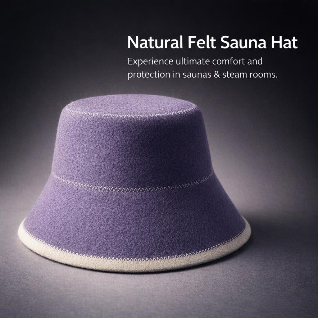 Steam Bath Hat Room Accessories, 80g Absorbent Steam Room Cap, Heat Resistant Sauna Hat, Universal Steam Room Cap, Sauna Hat for Steam Room