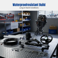 Hydraulic Steering System for Boats, Universal Outboard Engine, Power Assist, Yacht, Speedboat, Nautical Use