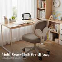 children's Writing Chair Back Support Adjustable Height Study Chair Stable Design for Students, Girls, Home, School, Bedroom