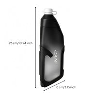 Food-Grade Silicone Cycle Water Bottle Set Carbon-Fiber Composite Bike Water Bottle Set 680 Ml Cycling Hydration Kit