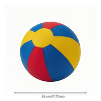 Heavy-Duty Dog Ball with Textile Cover Long-Lasting Inflatable Dog Ball Elastic Toy Deflatable for Dogs