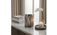 Aluminum Cylinder ornament Minimalist Geometric Sculpture Lustrous Decorative Piece for Interior Designers