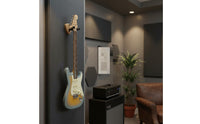 Guitar Wall Mount Cushioned Padding Wooden Guitar Hook, U-Shaped Design Beech Wood Instrument Hanger for Studio, Music Room