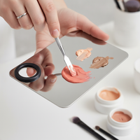Makeup Foundation Concealer Palette with Finger Ring and Mixing Spatula