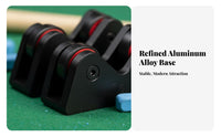 2 Pieces Professional Grade Billiard Cue Straightness Checker Low Friction Rollers Cue Straightness Checker Long-Lasting Alloy Construction