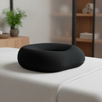 Pressure Relief Massage Table Face Cradle Breathable Material Memory Foam Massage Headrest Washable Cover Memory Foam Donut Pillow Lightweight & Portable for Post Surgery Patients, Napping