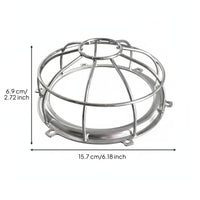 Wire Bulb Cage Easy Installation Industrial Bulb Protector Vintage Design Industrial Light Cage for Garage, Basement