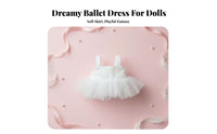 10cm Doll Outfit Tulle Skirt BJD Doll Dress Built-in Petticoat Miniature Ballet Skirt Dress for Kids Play