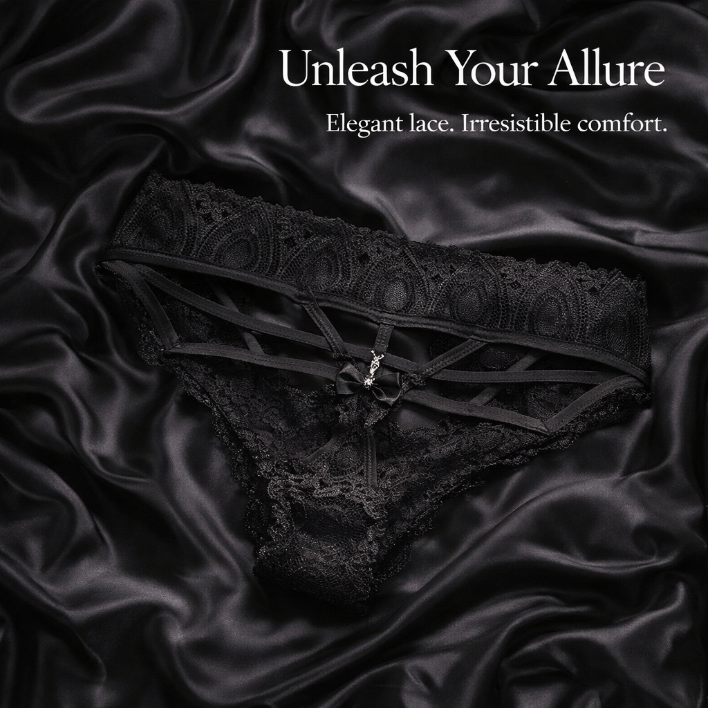 Knickers for Ladies Underwear with Lace Trim and Gusset, Soft Nylon Panties for Everyday Wear and Daily Use, Breathable Bikini Briefs