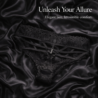 Knickers for Ladies Underwear with Lace Trim and Gusset, Soft Nylon Panties for Everyday Wear and Daily Use, Breathable Bikini Briefs