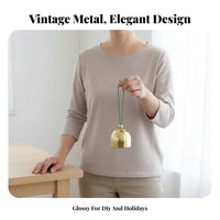 Mini Metal Jingler Clear Ringing Sound Wind Tinkle Making Jingler Versatile Use Easy to Attach for Crafters, Holiday Decorating