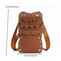 Hairstylist Tool Bag Compact Shears Holder with Strap Portable Scissors Holsters for Barbers