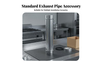 Heat Resistant Stainless Steel Exhaust Pipe Long-Lasting Metal Heater Pipe Easy to Install for DIY Enthusiasts, HVAC Technicians
