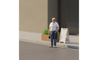 1/64 Miniature Person Figurine 3D Printed 1:64 Scale Figure Diorama Display Miniature Old Man Figurine