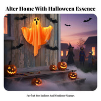 illuminateing specter with Witch Hat Spooky Atmosphere Lighted specter with Hat for Garden