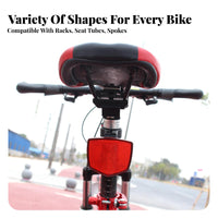 Cycle Wheel Spoke Reflectors High Visibility Bike Wheel Reflector Highly Reflective Cycle Reflector for Night Riders, Adults, Low Light Conditions