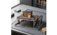 Double-Layer Parking Garage Built-in Lights Lighted Parking Garage Architectural Details Lighted Miniature Scene