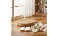 Japanese Woven Mat Pillow Retains Shape Round Woven Floor Pillow Round Woven Floor Pillow Handmade Jute Meditation Pouf