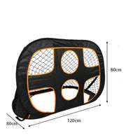 6-Hole Soccer Net Detachable Quick Setup Football Goal for Backyard