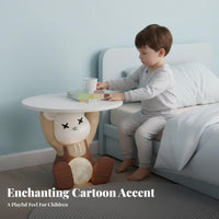 animalShaped Nightstand with Light Space-Saving Bedside Table for Cabin, Toddlers