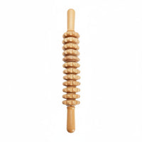 5 Pieces Skin Firming Wooden Massage Roller Set Polished Finish Maderotherapy Tool Kit Ergonomic Design Maderoterapia Kit for Women, Men, Spa