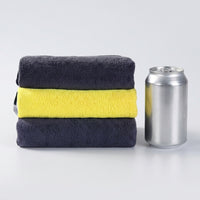 2 Pack Dog Towel and Microfibre Towel, Super Absorbent Dog Towel for Bathing, Thickened Yellow and Gray Pet Drying Microfiber for Small Animals