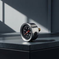 Long-Lasting Fuel Pressure Gauge Metal-Bodied Analog Fuel Gauge Easy-to-Read Accurate for Mechanics, Car Tuners, Engine Bays