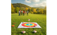 Hanging Target Toss Game with Numbered Target Board with Easy to Learn Sandbag Toss Game Simple for Indoor
