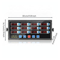 LED Multi-Channel Kitchen Timer Industrial Commercial Kitchen Timer Sturdy Precision for Chefs, Cooks
