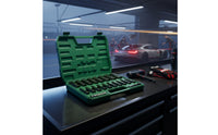 20 Pieces 1/2 Drive Impact Socket Set Impact Socket Set with Case Portable Hardware for Home Mechanics