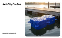 Jet Ski Drive-on Dock Easy Installation Modular Floating Dock High Load Capacity Boat Mooring Pontoon Anti-Slip Surface for Marina Operators, Waterfront Property Owners, Marinas, Harbors, Lakes, Rivers