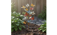 Butterfly Garden Stake Colorful Butterfly-Shaped Stake Yard Art Ornament Rust-Resistant for Flower Pot