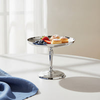 Pedestal Cake Stand Stainless Steel Cake Stand with Pedestal Mirror-Polished Silver for Hosts, Afternoon Tea, Parties