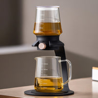 Glass Tea Maker with Dispenser Borosilicate Tea Maker with Infuser Modern for Kitchen