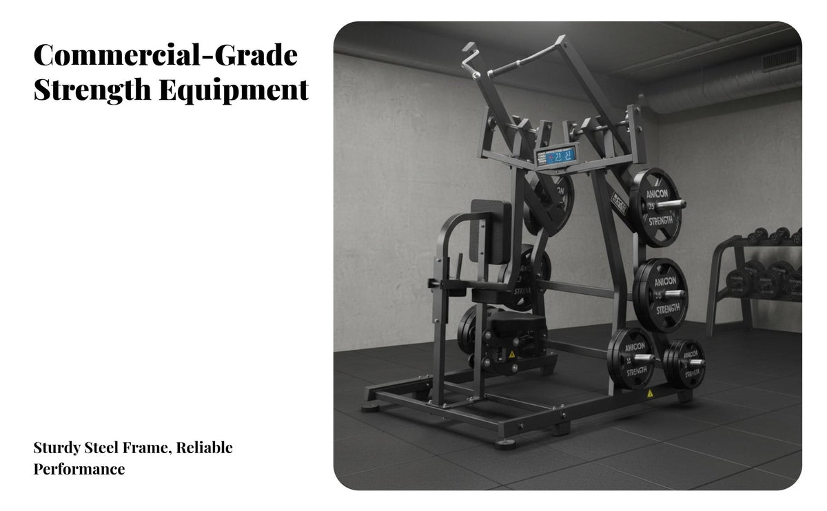 Commercial Chest and Back Machine Heavy-Duty Steel Frame Plate Loaded Strength Adjustable Resistance Pectoral Press Machine for Bodybuilders
