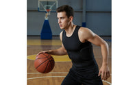 Padded Safeguard Vest Sleeveless Vest with Impact Padding Lightweight Breathable for Athletes, Training, Basketball