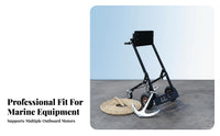 Wear-Resistant Wheels Outboard Engine Trolley Heavy Duty Outboard Engine Carrier Cart Rust Proof Boat Engine Transport Dolly Ergonomic Handle for Fishermen, Marine Mechanics, Marina Personnel, Garage, Workshop, Dockside, Dock