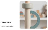 5 Pieces Wooden Musical Instrument Set Nordic Aesthetic Wooden Music Toy Set Wood Young Child Percussion Playset for Young Children, Preschoolers